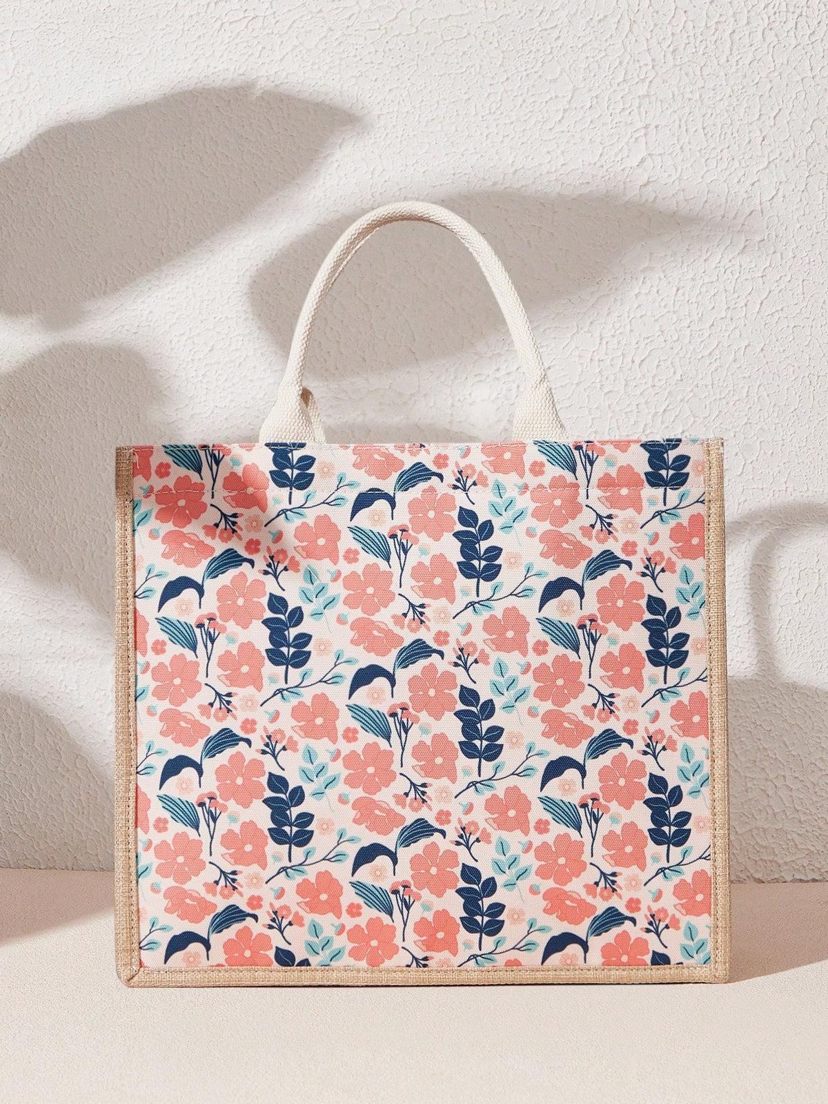 GLOZIFY VCAY BOLSA TOTE FLORAL PEQUENA PADRÃO ALEATÓRIO