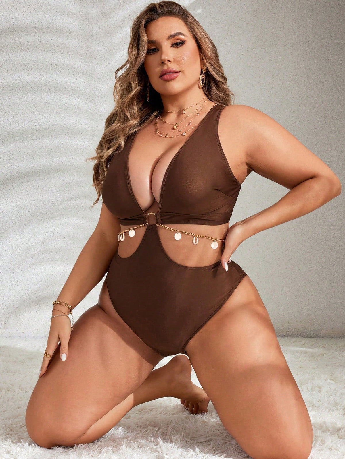 GLOZIFY SWIM CURVE MAIÔ PLUS SIZE COM CINTURA RECORTADA